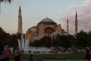 Blue Mosque at sunset. Istanbul.