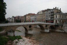 The bridge where WWI started. Sarajevo.